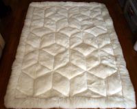 Baby Alpaca Fur Rug white Cubic Design. Handmade in Peru. AR0129