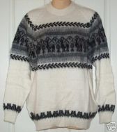 Alpaca Sweater Crew Neck - Handmade in Peru