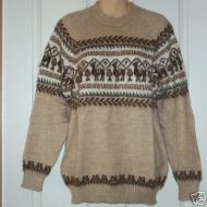 Alpaca Sweater Crew Neck - Handmade in Peru