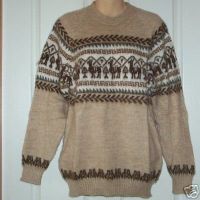 Alpaca Sweater Crew Neck - Handmade in Peru